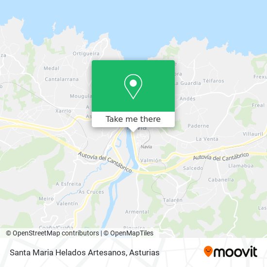 Santa Maria Helados Artesanos map