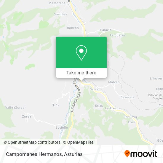 Campomanes Hermanos map