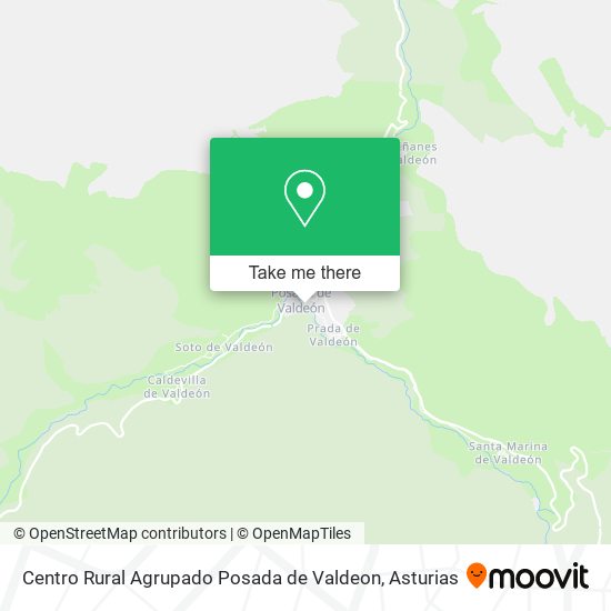 Centro Rural Agrupado Posada de Valdeon map