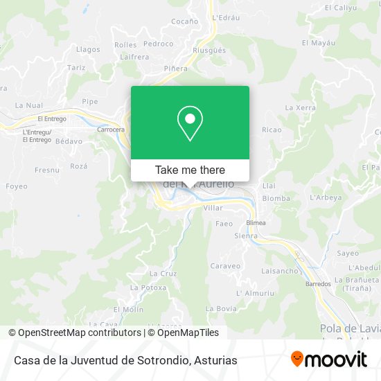 Casa de la Juventud de Sotrondio map