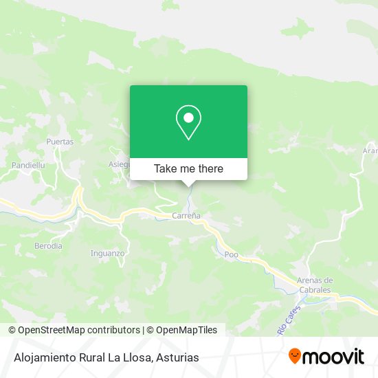 Alojamiento Rural La Llosa map