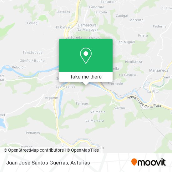 Juan José Santos Guerras map