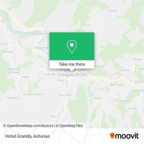 mapa Hotel Granda