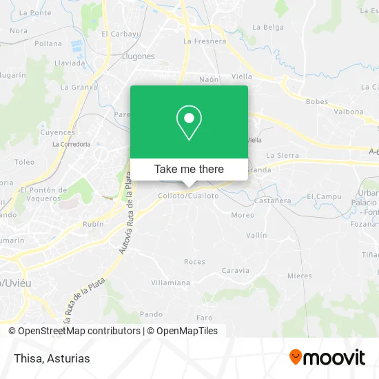 mapa Thisa