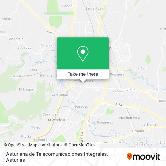 Asturiana de Telecomunicaciones Integrales map