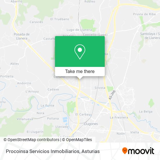 mapa Procoinsa Servicios Inmobiliarios