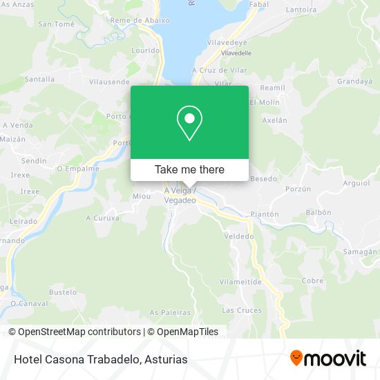 Hotel Casona Trabadelo map