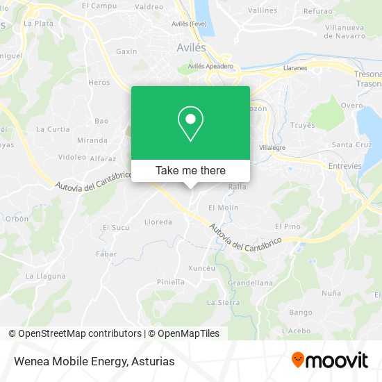 mapa Wenea Mobile Energy