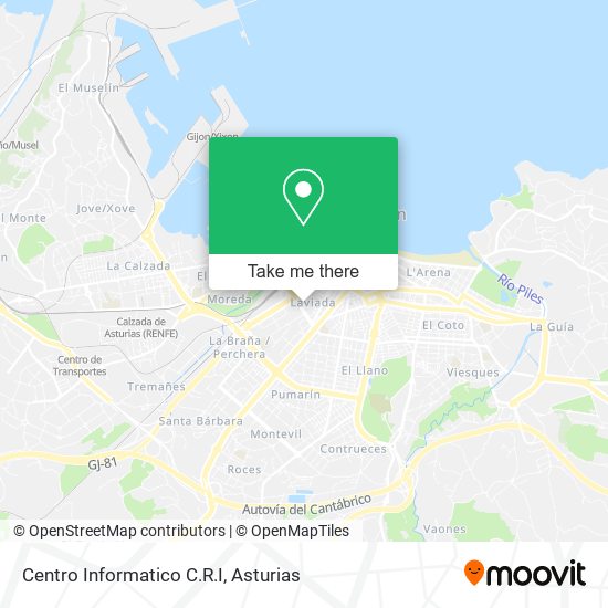 Centro Informatico C.R.I map