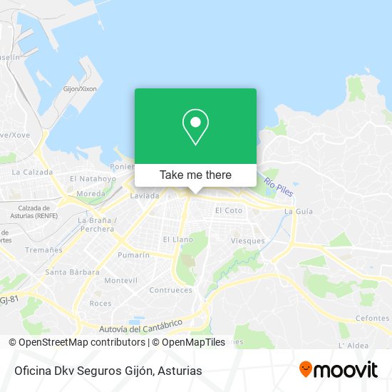 Oficina Dkv Seguros Gijón map