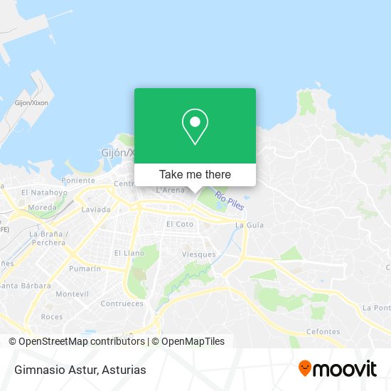 Gimnasio Astur map