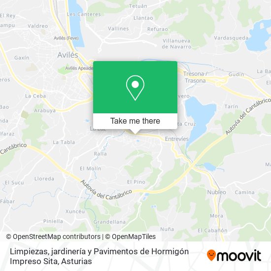 Limpiezas, jardinería y Pavimentos de Hormigón Impreso Sita map