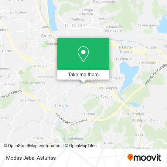Modas Jeba map