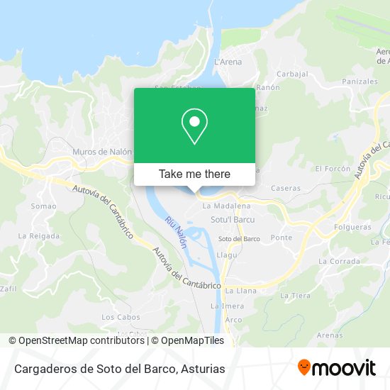 Cargaderos de Soto del Barco map