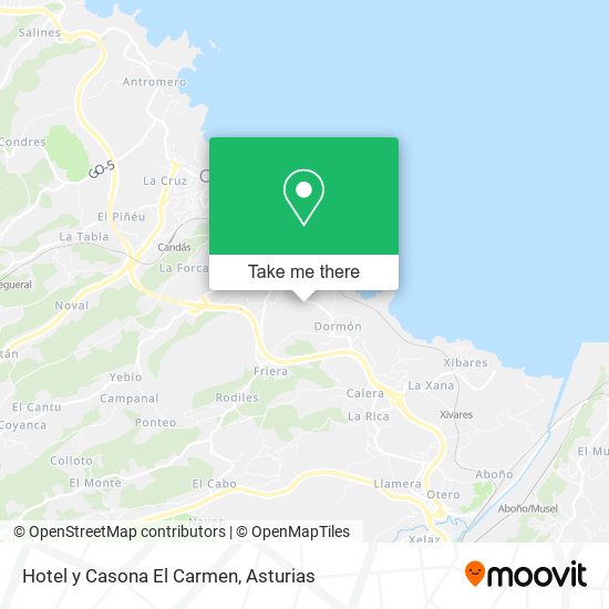 Hotel y Casona El Carmen map