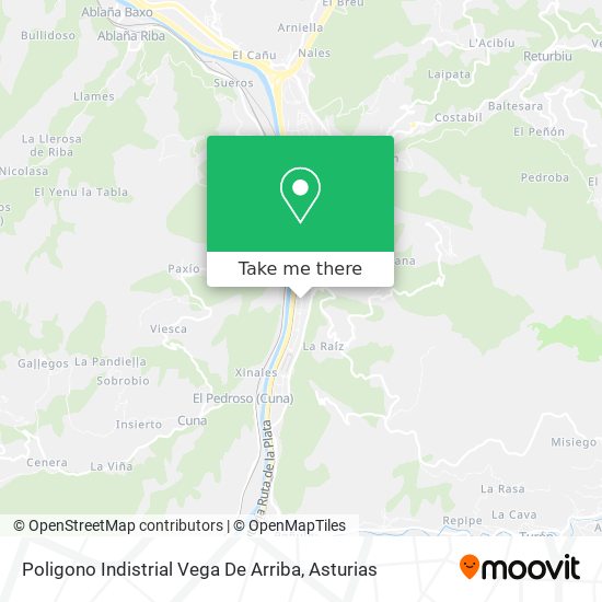 Poligono Indistrial Vega De Arriba map