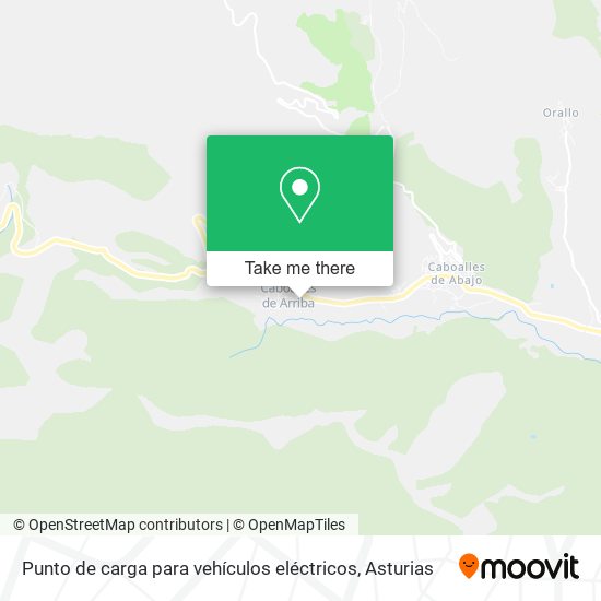 Punto de carga para vehículos eléctricos map