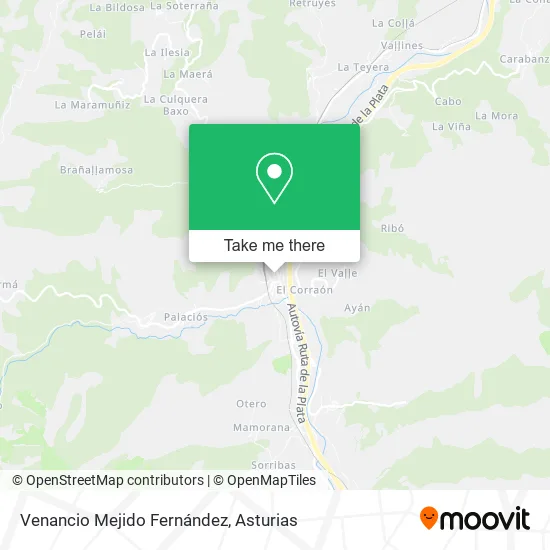 Venancio Mejido Fernández map
