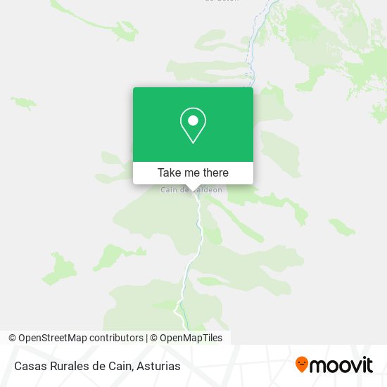 Casas Rurales de Cain map