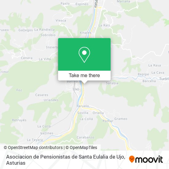 Asociacion de Pensionistas de Santa Eulalia de Ujo map