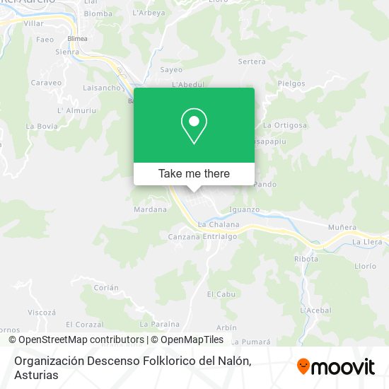 Organización Descenso Folklorico del Nalón map