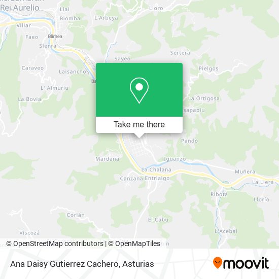 Ana Daisy Gutierrez Cachero map