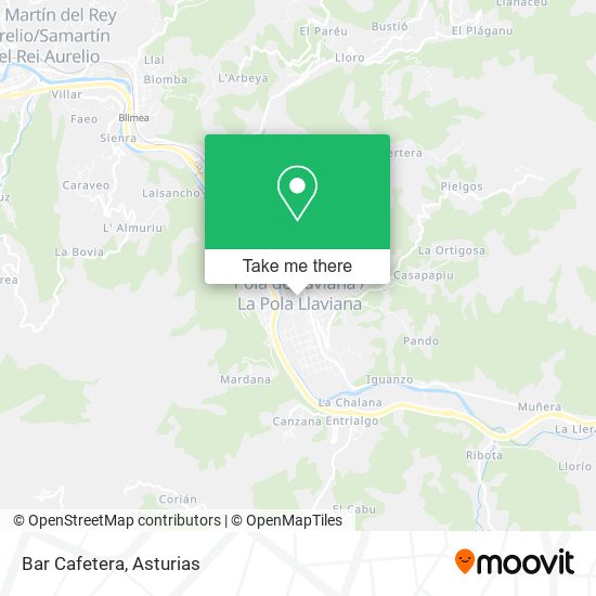mapa Bar Cafetera