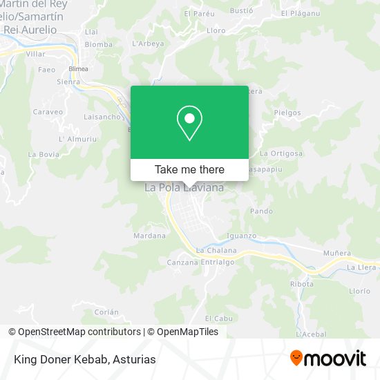 mapa King Doner Kebab