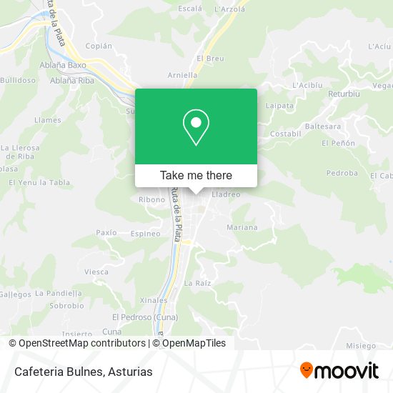 Cafeteria Bulnes map