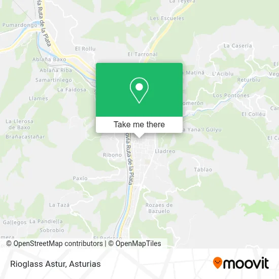 Rioglass Astur map