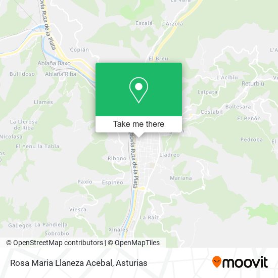 Rosa Maria Llaneza Acebal map