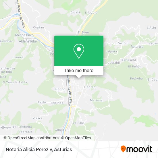 Notaria Alicia Perez V map