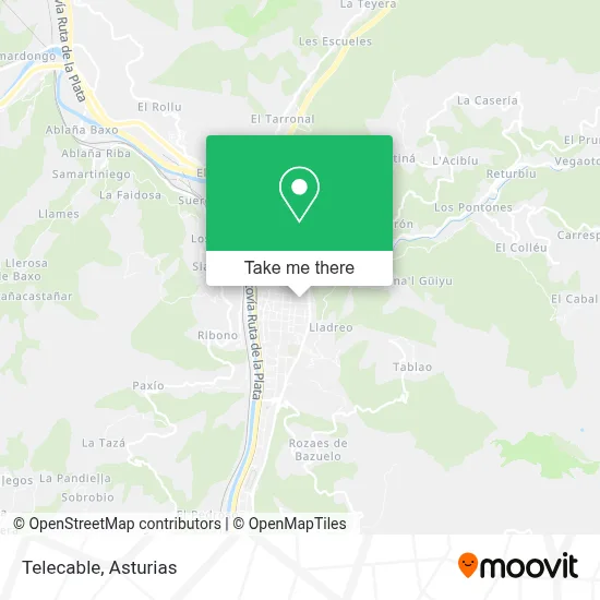 Telecable map