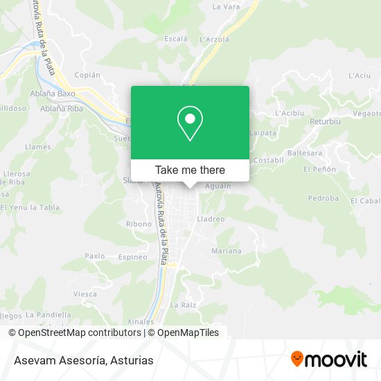 Asevam Asesoría map