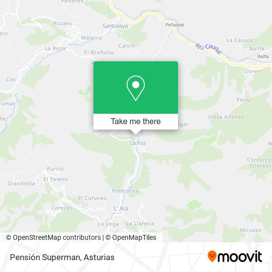 Pensión Superman map