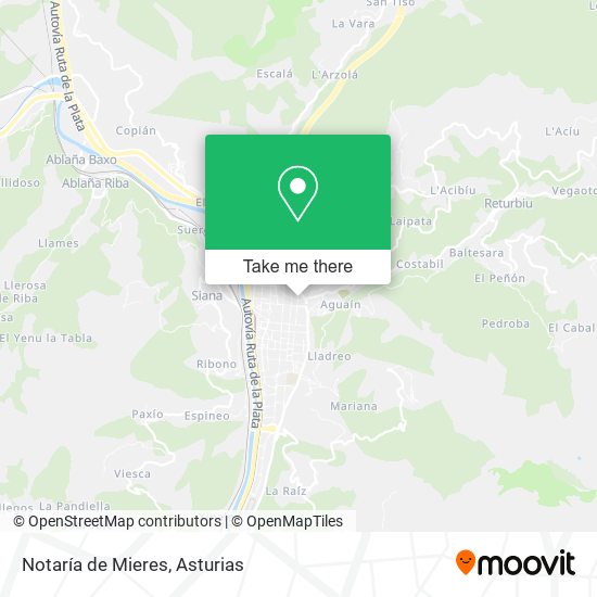 Notaría de Mieres map