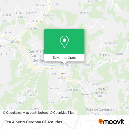 Fca Alberto Cardona Gl map