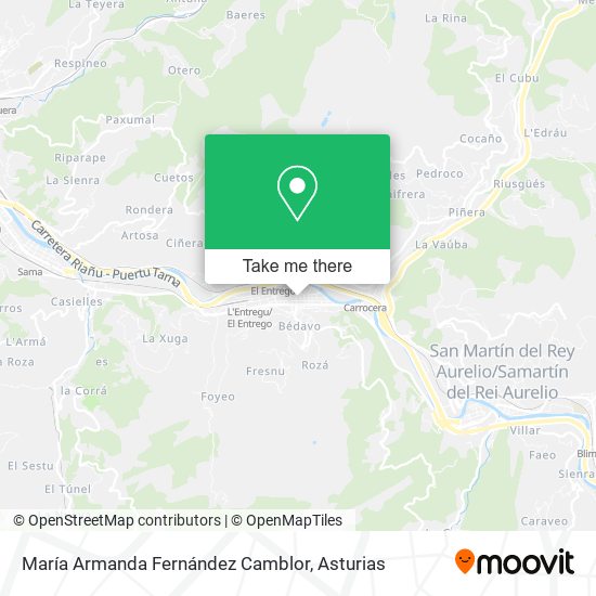 María Armanda Fernández Camblor map