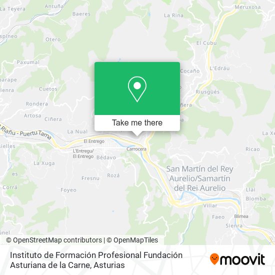 Instituto de Formación Profesional Fundación Asturiana de la Carne map