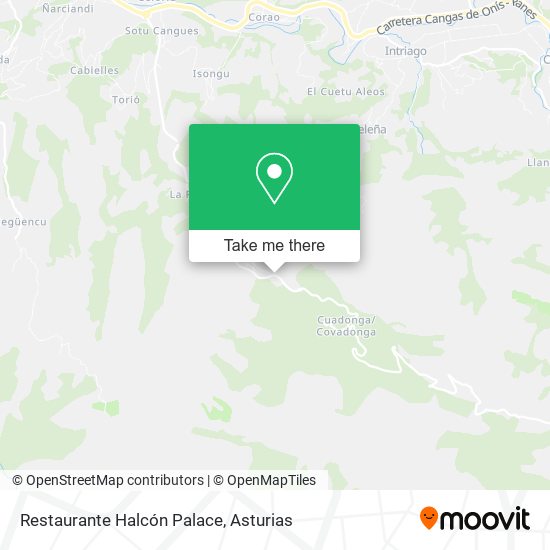 Restaurante Halcón Palace map