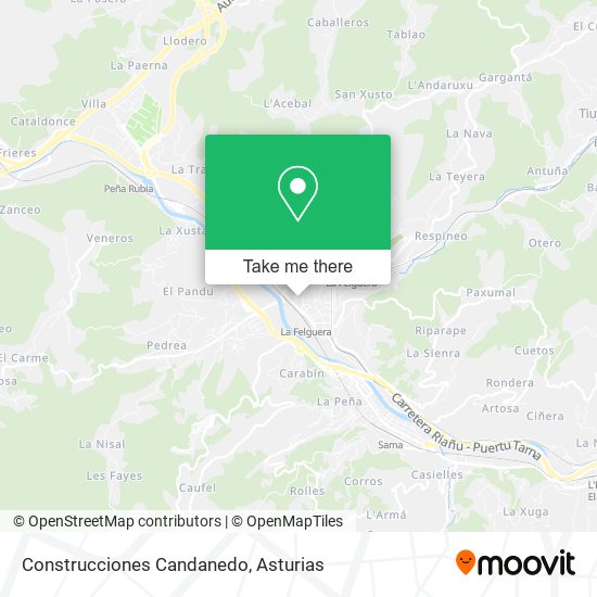 Construcciones Candanedo map