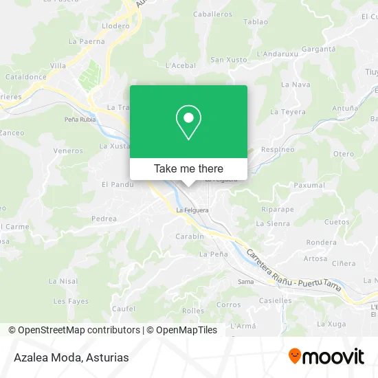 mapa Azalea Moda