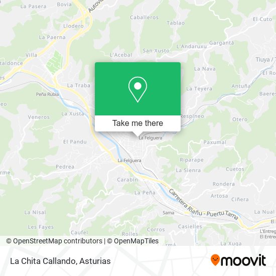 La Chita Callando map