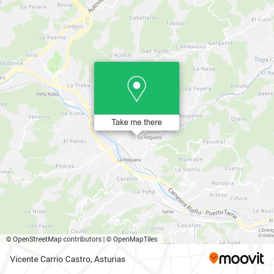 Vicente Carrio Castro map