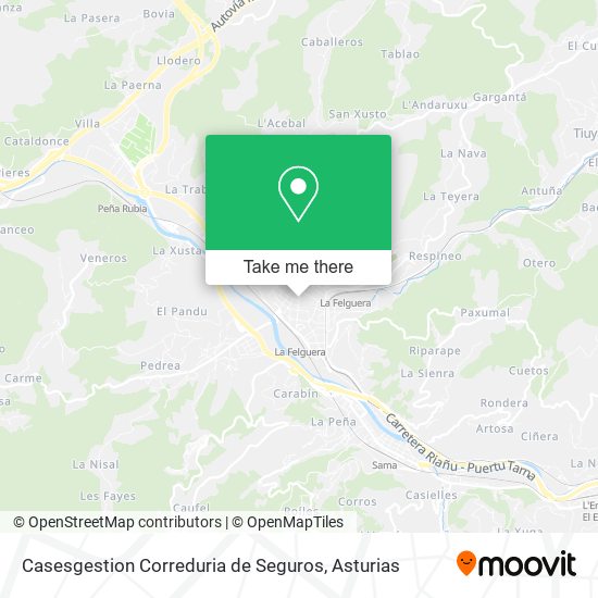 Casesgestion Correduria de Seguros map