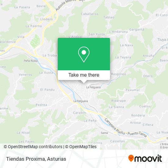 Tiendas Proxima map