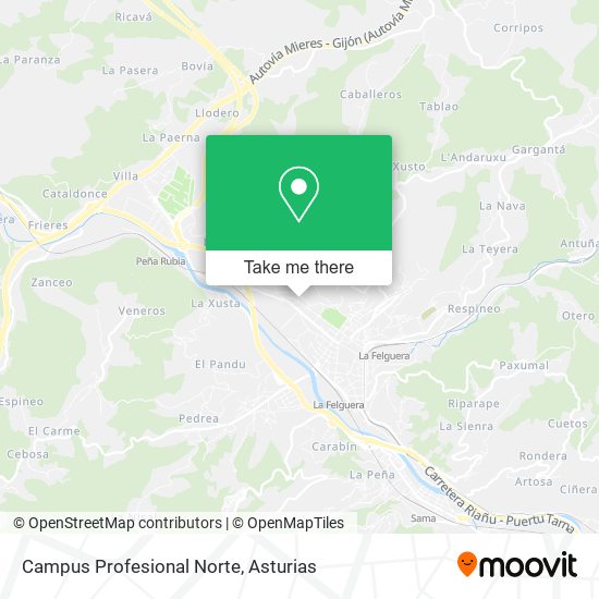 Campus Profesional Norte map