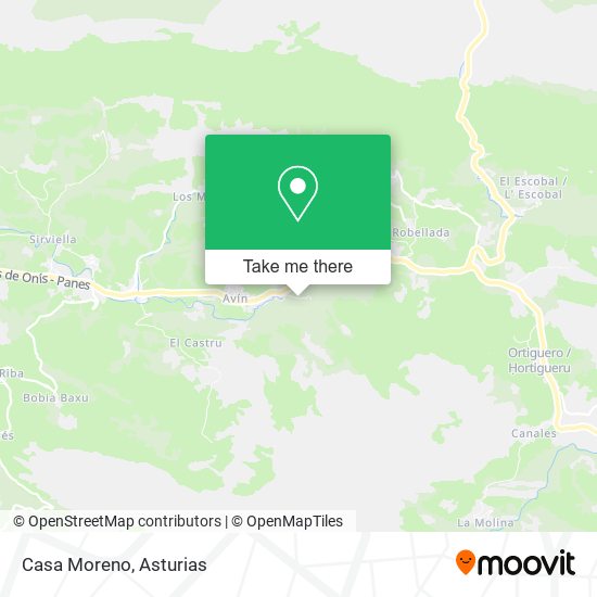 Casa Moreno map