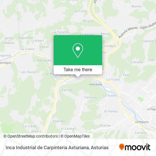 Inca Industrial de Carpinteria Asturiana map