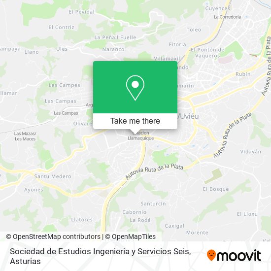 Sociedad de Estudios Ingenieria y Servicios Seis map